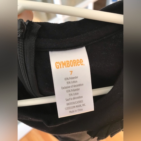 Gymboree size 7 black dress pleated skirt with black flower detail & “gem” - Picture 3 of 5